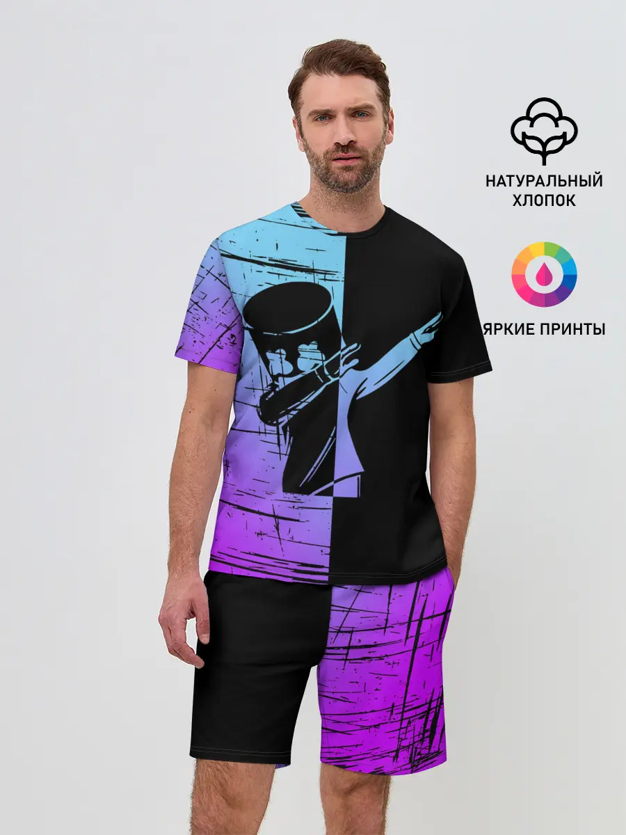 Мужской костюм с шортами / FORTNITE MARSHMELLO.