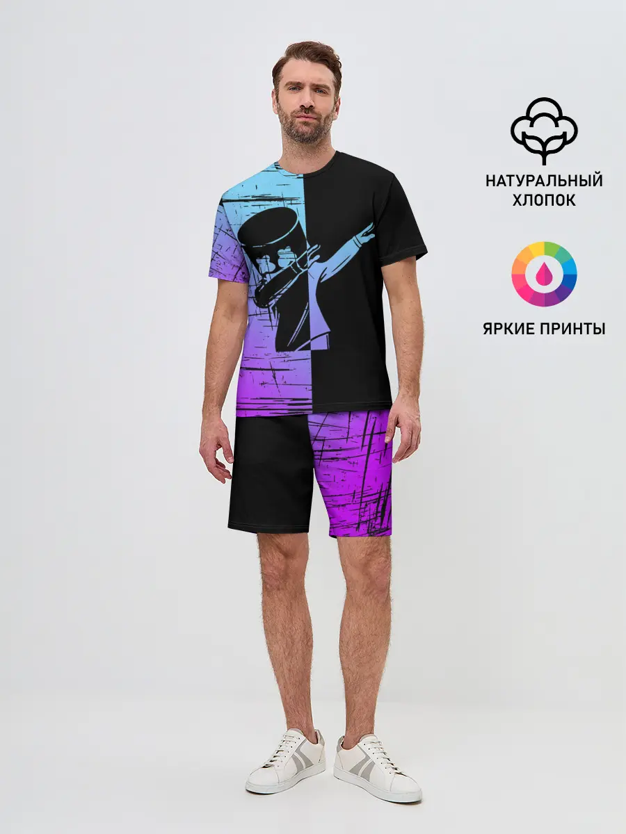 Мужской костюм с шортами / FORTNITE MARSHMELLO.