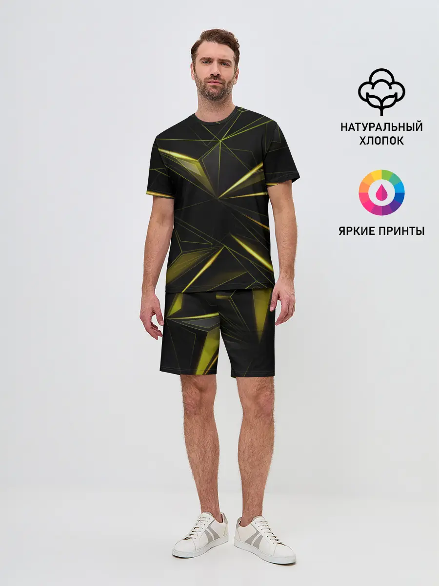 Мужской костюм с шортами / Текстура.