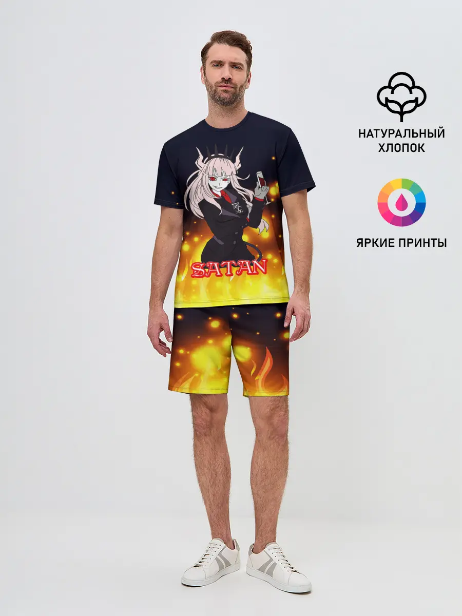 Мужской костюм с шортами / Helltaker Satan Girl