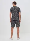 Мужской костюм с шортами / Паттерн «Ночной лес»