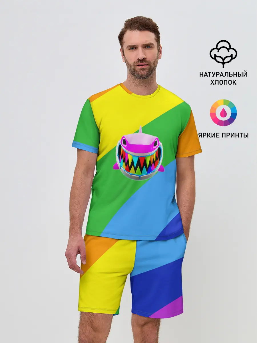 Мужской костюм с шортами / 6ix9ine