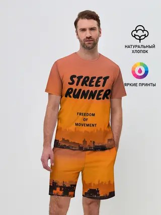 Мужской костюм с шортами / Street runner