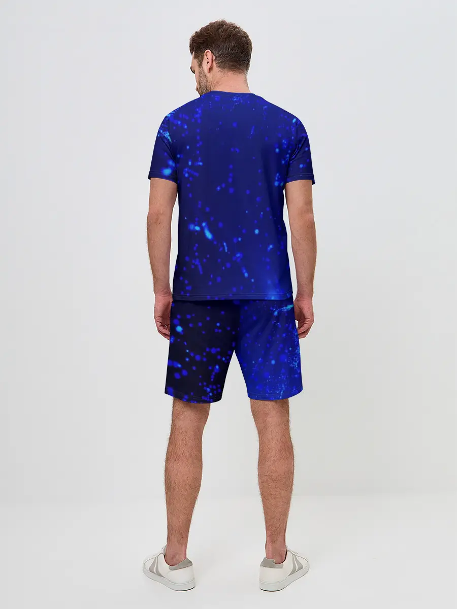 Мужской костюм с шортами / Котик под Дождем