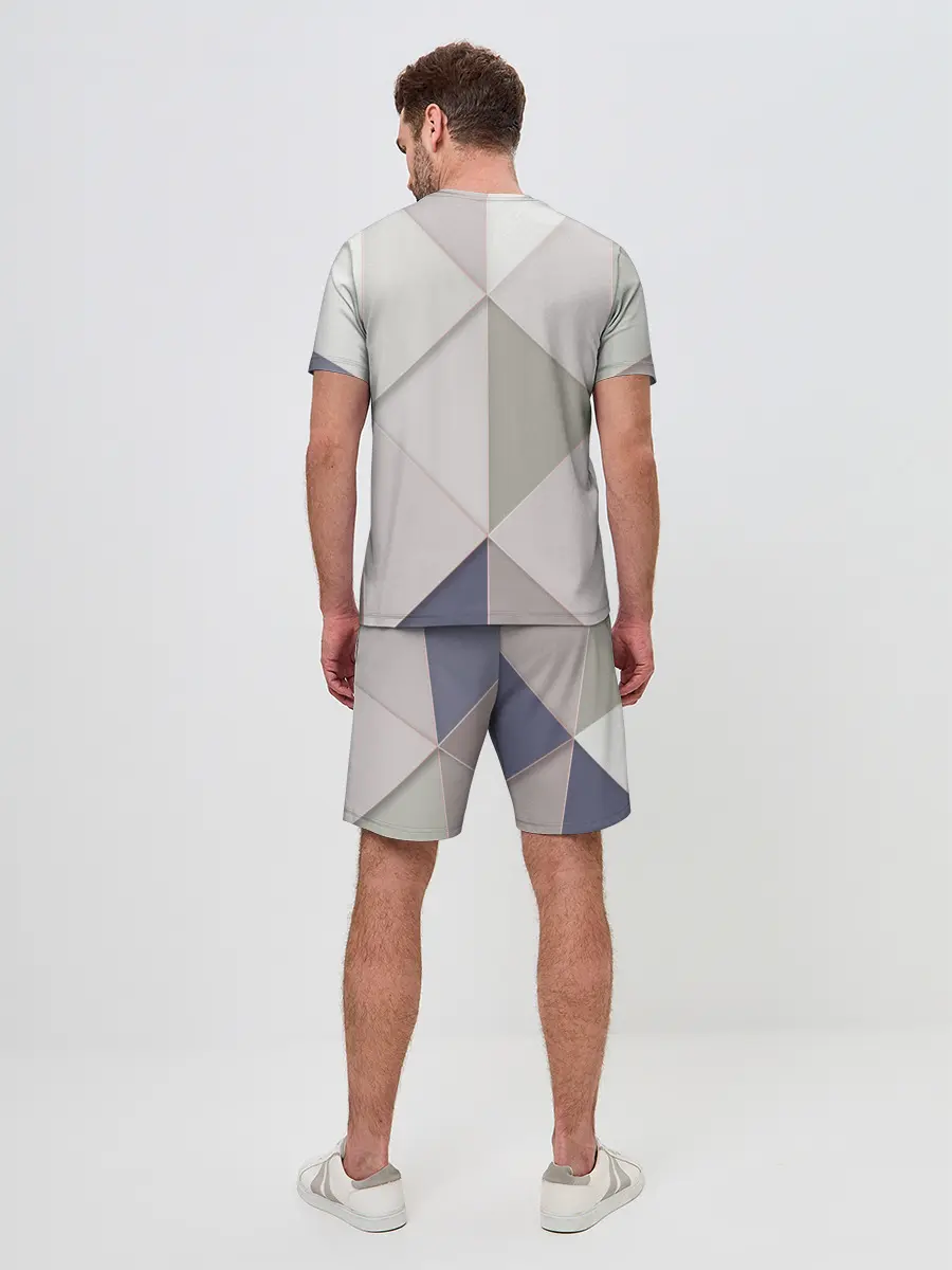 Мужской костюм с шортами / Треугольники