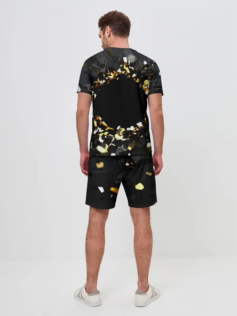 Мужской костюм с шортами / Брызги стекла