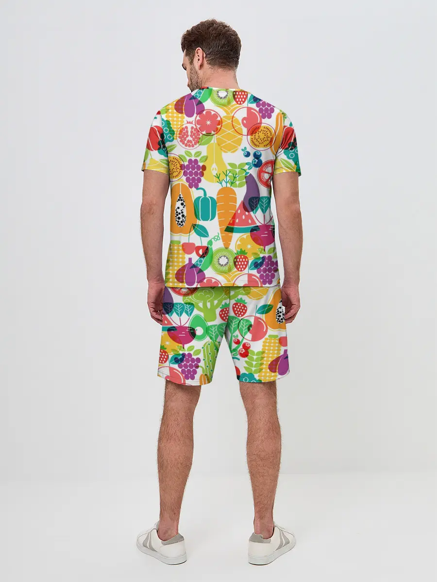 Мужской костюм с шортами / овощи