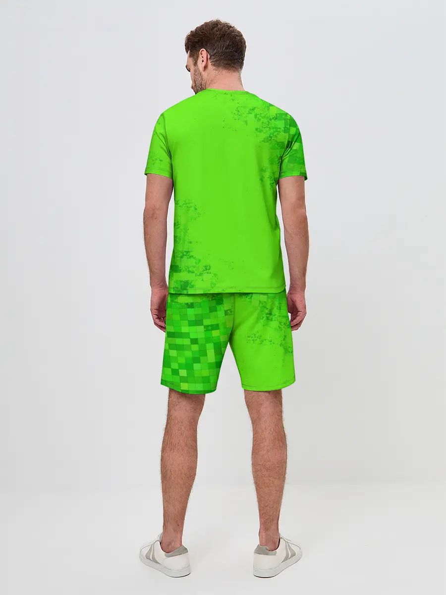 Мужской костюм с шортами / MINECRAFT CREEPER CAT