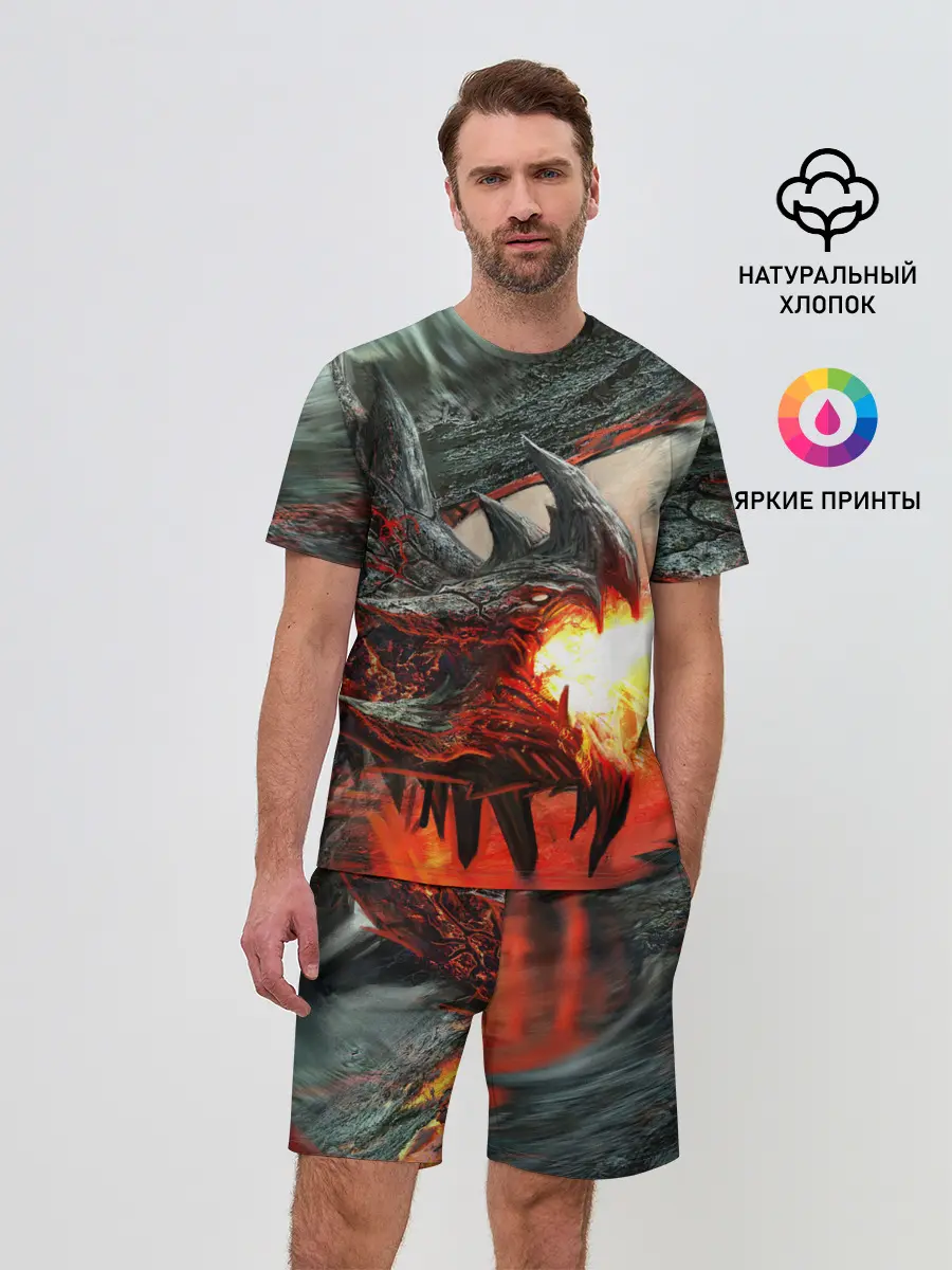 Мужской костюм с шортами / Дракон | Dragon