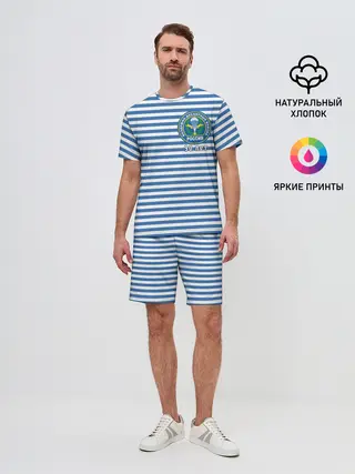 Мужской костюм с шортами / Тельняшка ВДВ 90 лет