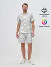 Мужской костюм с шортами / 3D WHITE