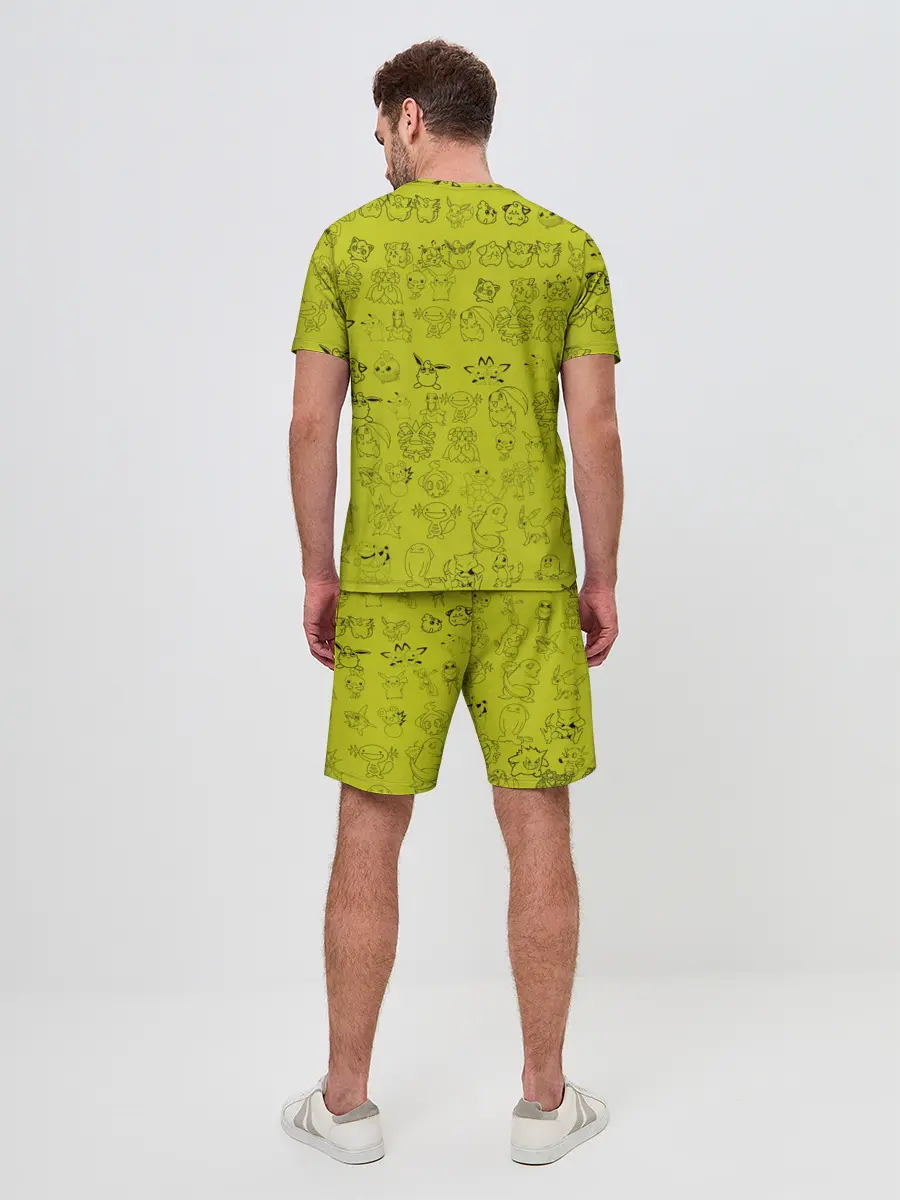 Мужской костюм с шортами / покемоны