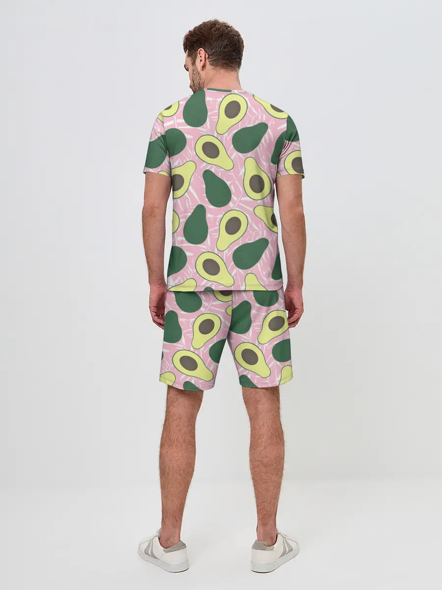 Мужской костюм с шортами / avocado