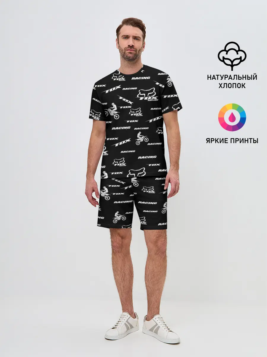 Мужской костюм с шортами / ФОРМА ДЛЯ МОТОКРОССА FOX | MOTOCROSS FOX