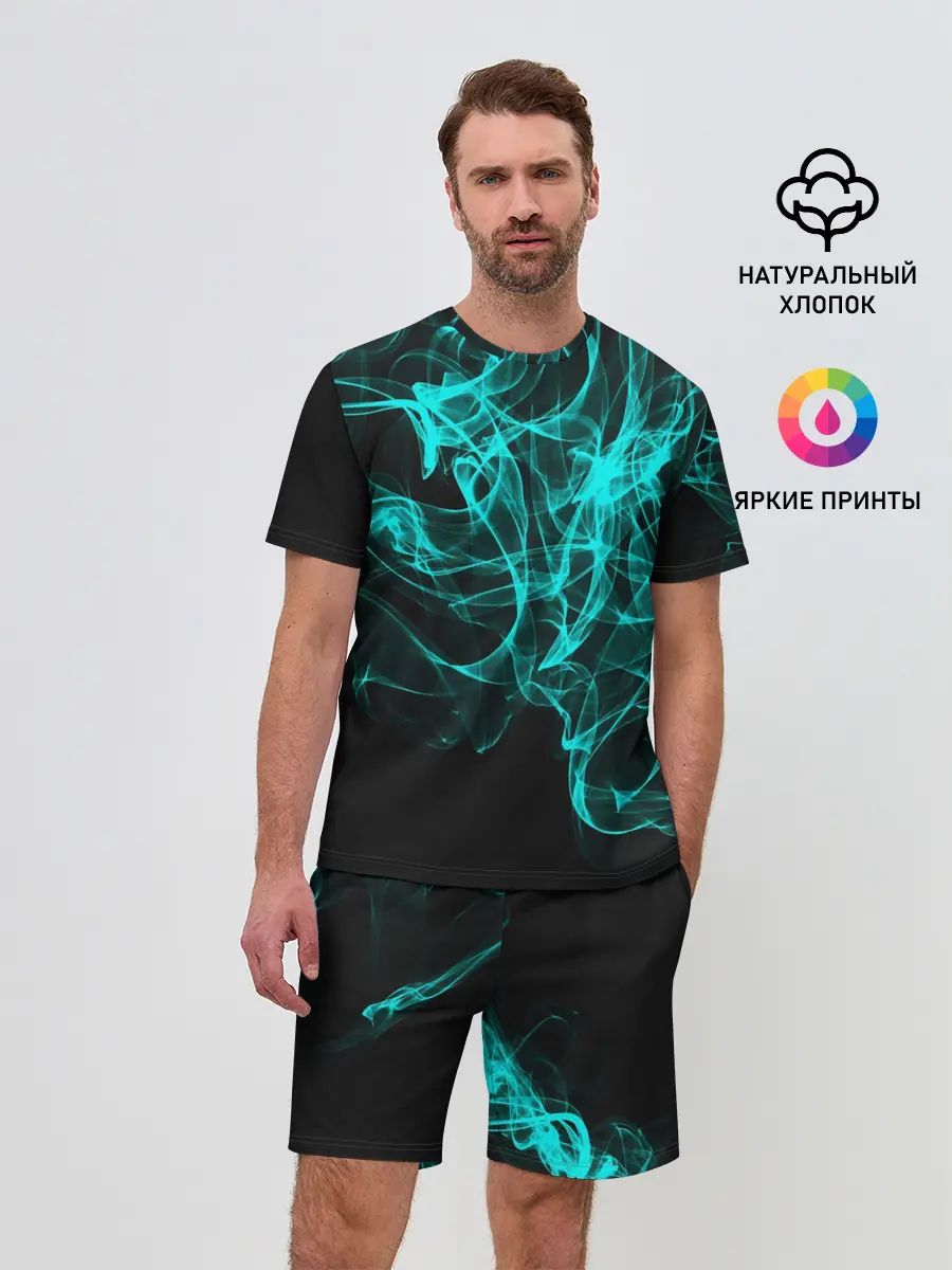 Мужской костюм с шортами / НЕОНОВЫЙ ДЫМ