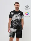 Мужской костюм с шортами / СЕРЫЙ ДЫМ