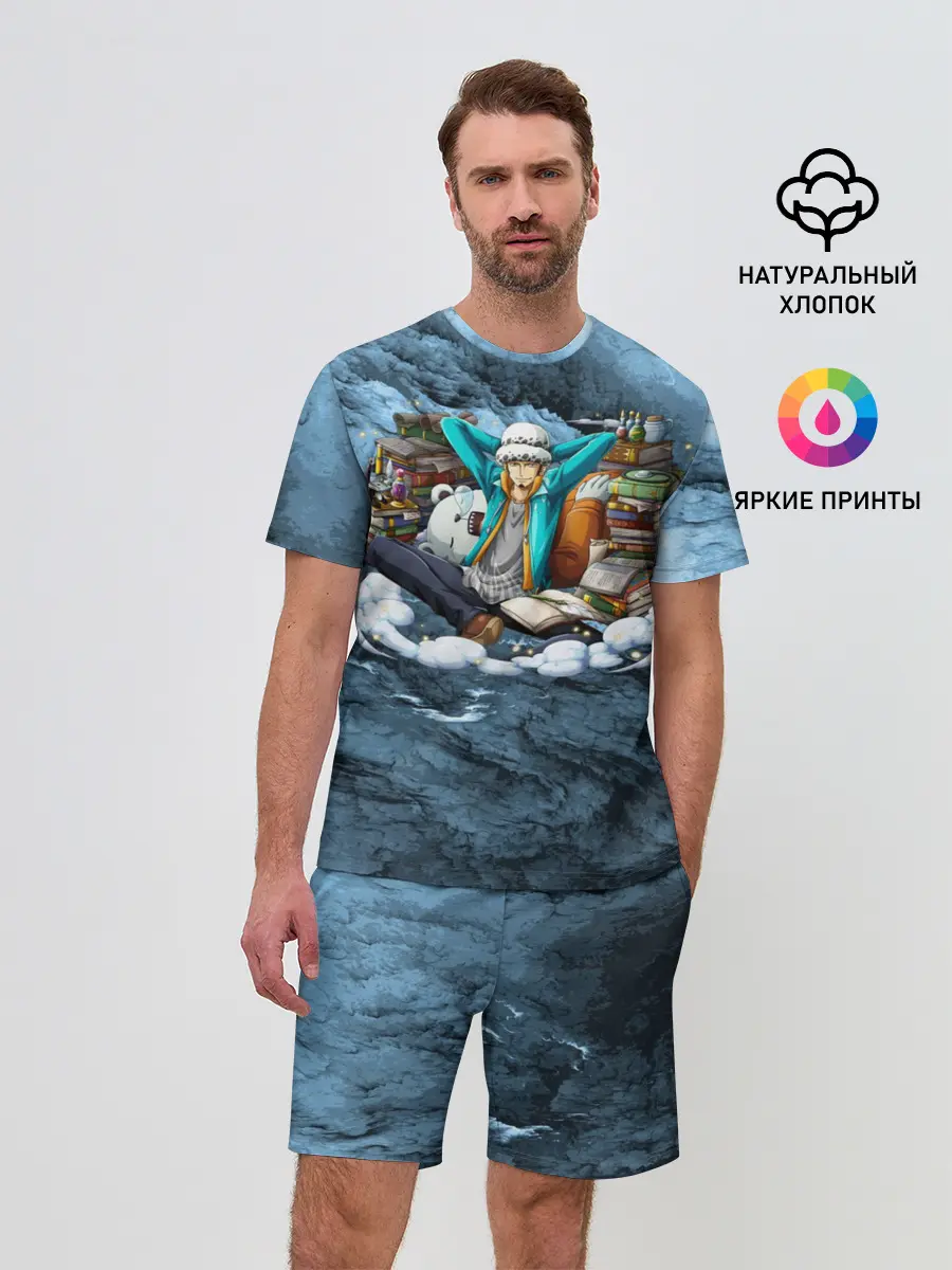 Мужской костюм с шортами / One Piece | Trafalgar Law