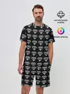 Мужской костюм с шортами / Diamonds Glitch
