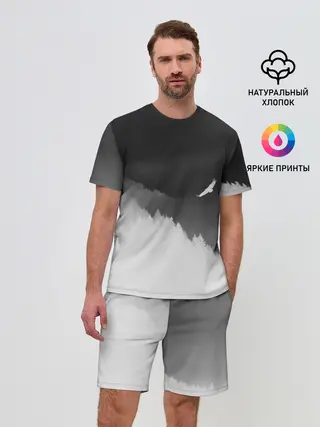 Мужской костюм с шортами / ОРЁЛ НАД ЛЕСОМ