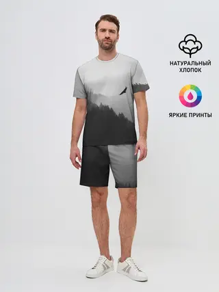 Мужской костюм с шортами / ОРЁЛ НАД ЛЕСОМ
