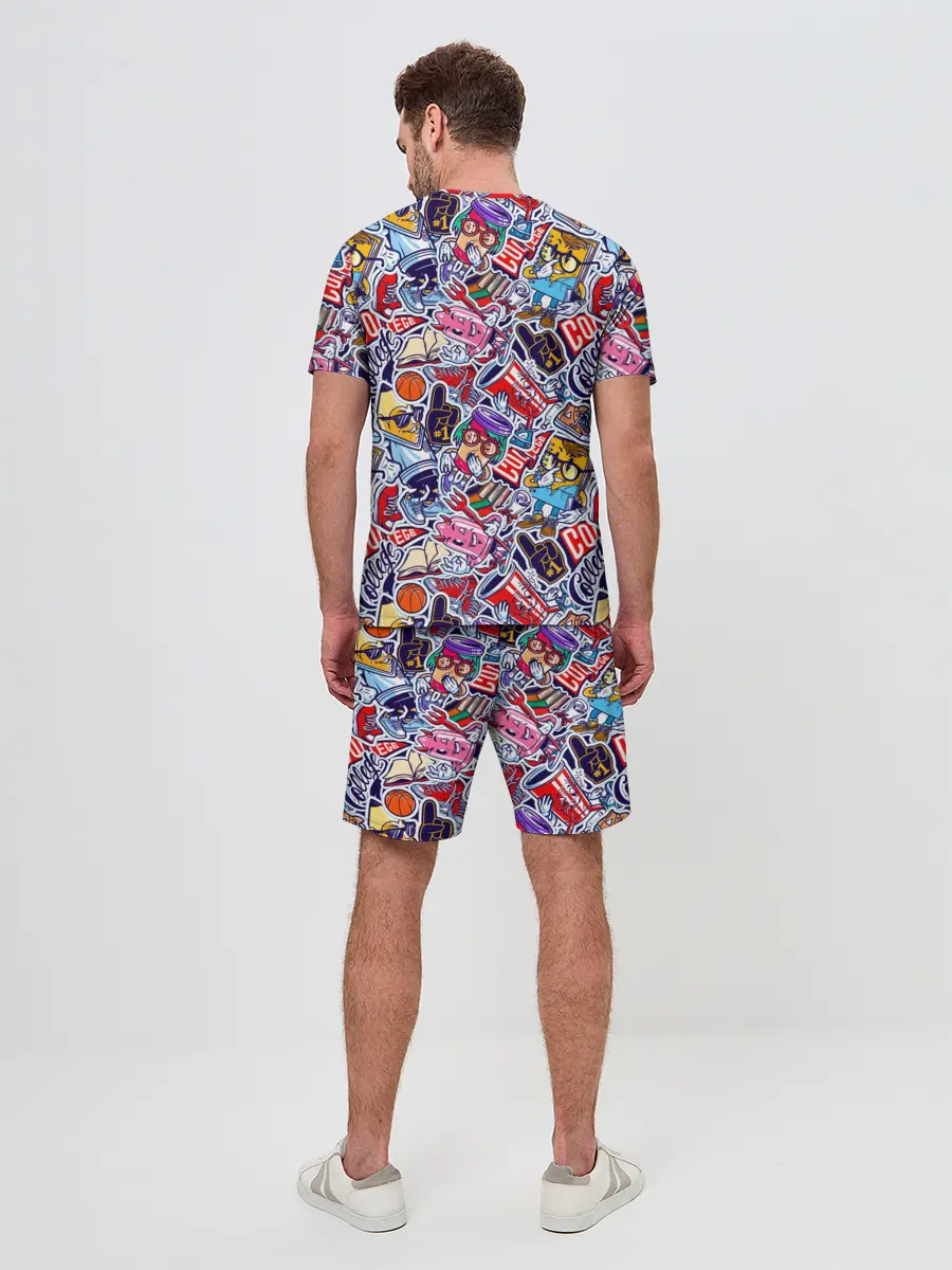 Мужской костюм с шортами / Стикерпак