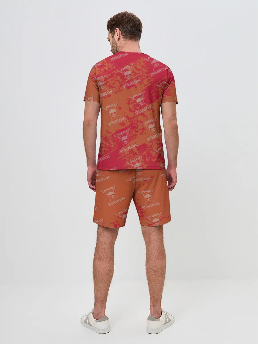 Мужской костюм с шортами / Свинка Пигги из Roblox