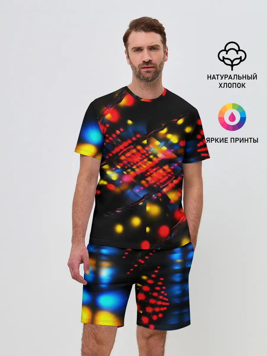 Мужской костюм с шортами / Fractal Digital 3D