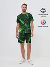 Мужской костюм с шортами / DIGITAL NEON GREEN