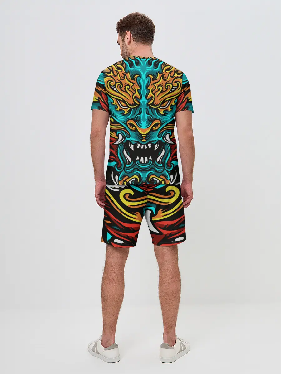 Мужской костюм с шортами / Дракон Японии