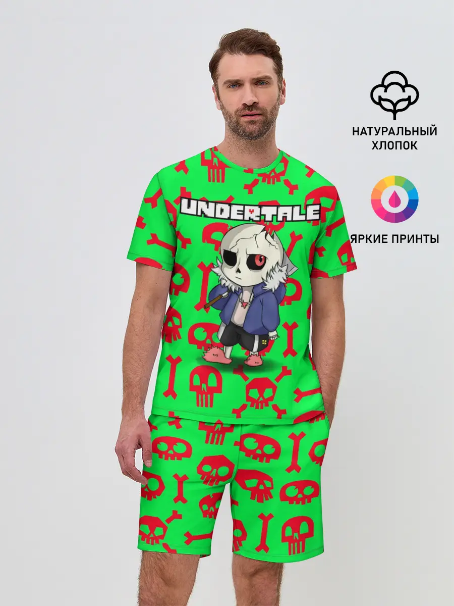 Мужской костюм с шортами / Undertale | Sans