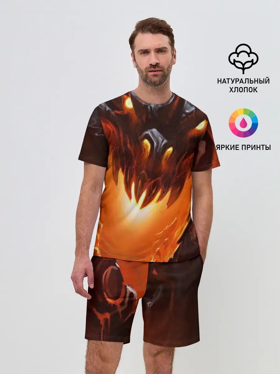Мужской костюм с шортами / Дракон Лавы