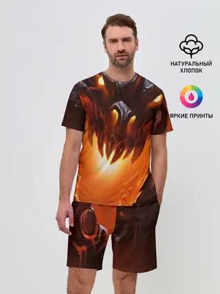 Мужской костюм с шортами / Дракон Лавы