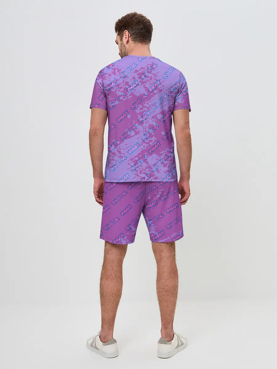 Мужской костюм с шортами / Свинка Пигги из Roblox