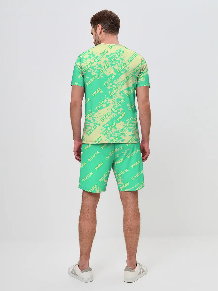 Мужской костюм с шортами / Свинка Пигги из Roblox