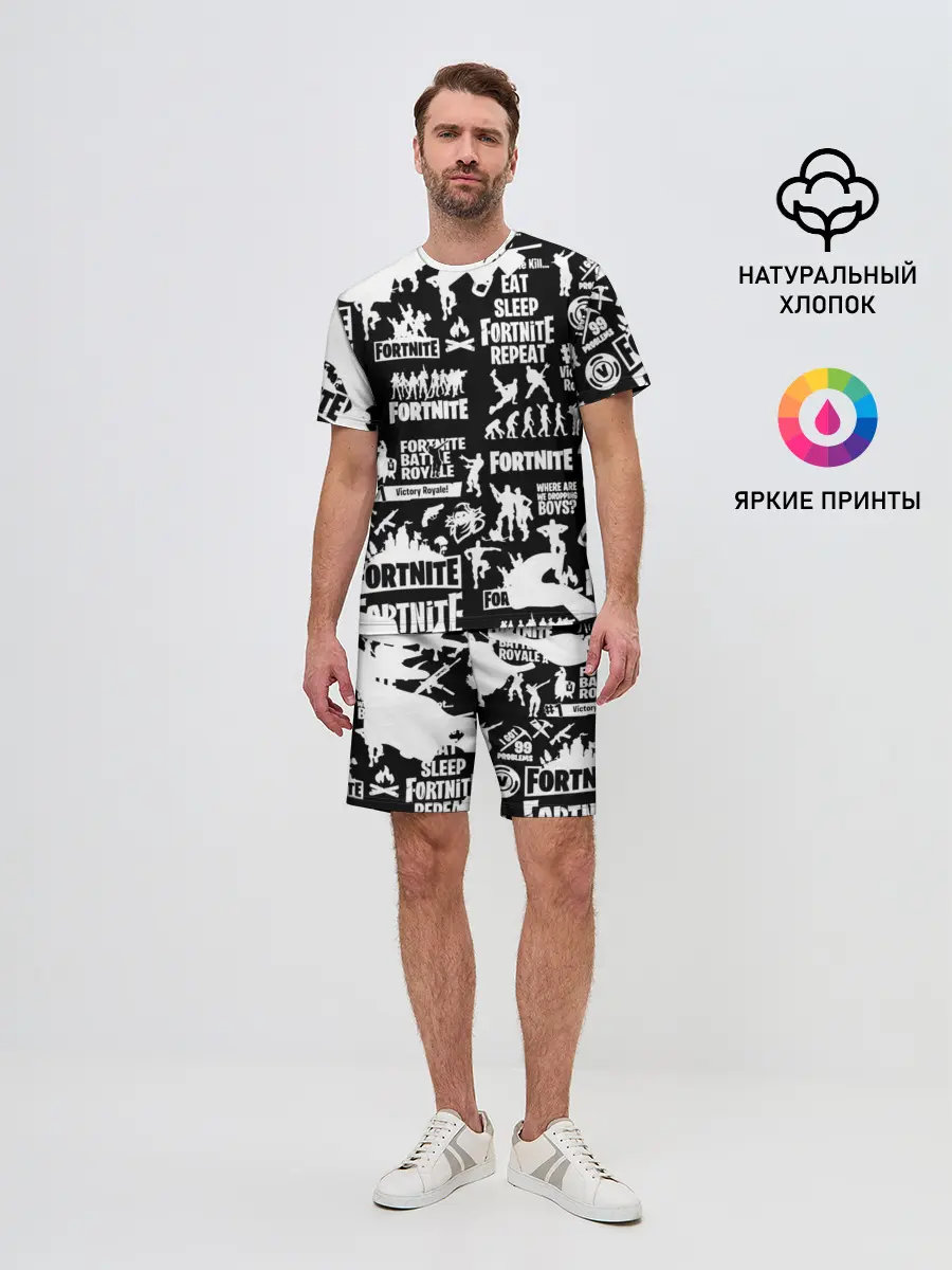 Мужской костюм с шортами / Fortnite