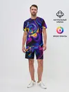 Мужской костюм с шортами / Абстрактный Узор