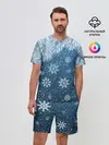 Мужской костюм с шортами / Снежное Настроенние