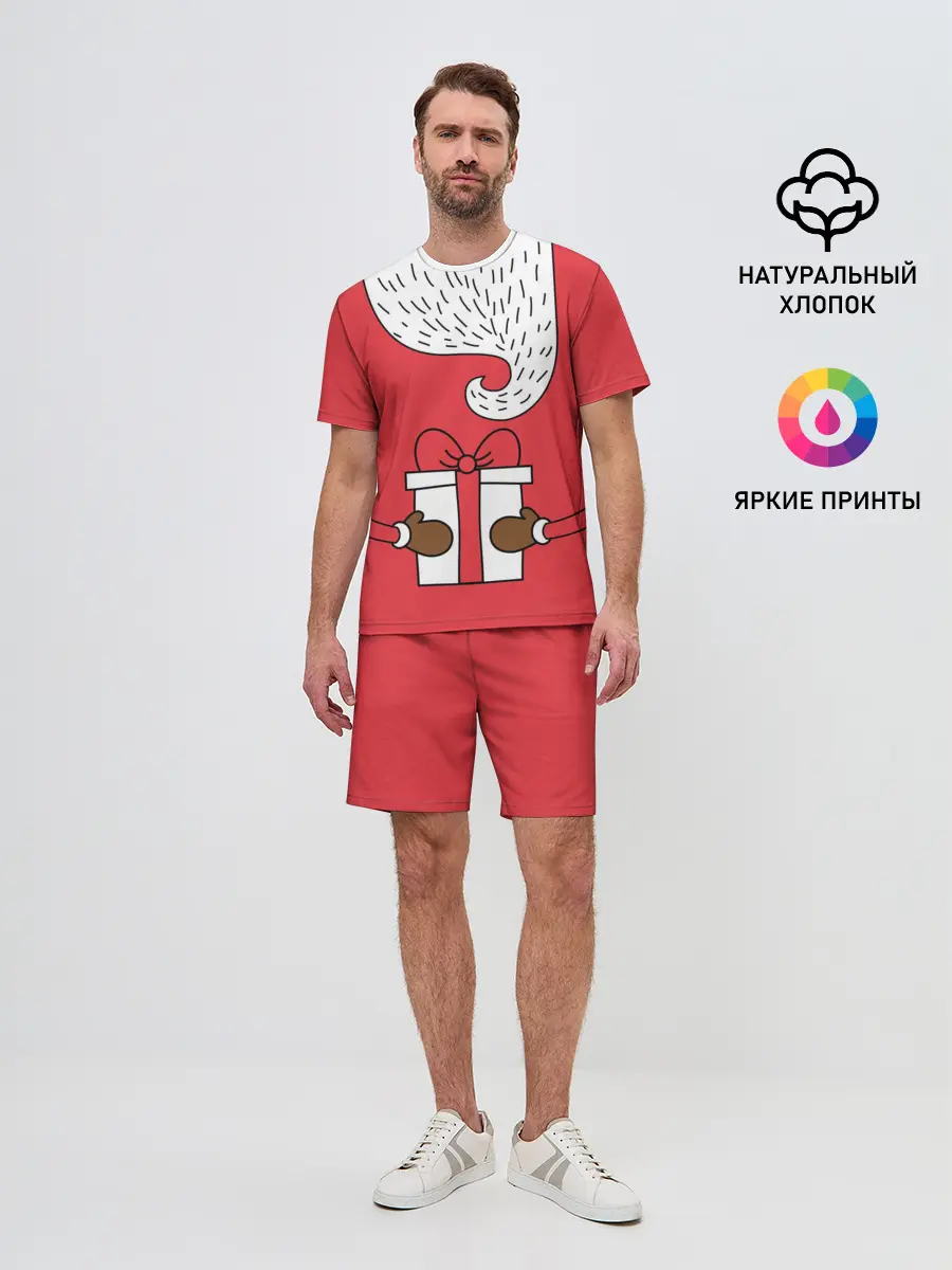 Мужской костюм с шортами / Дед мороз