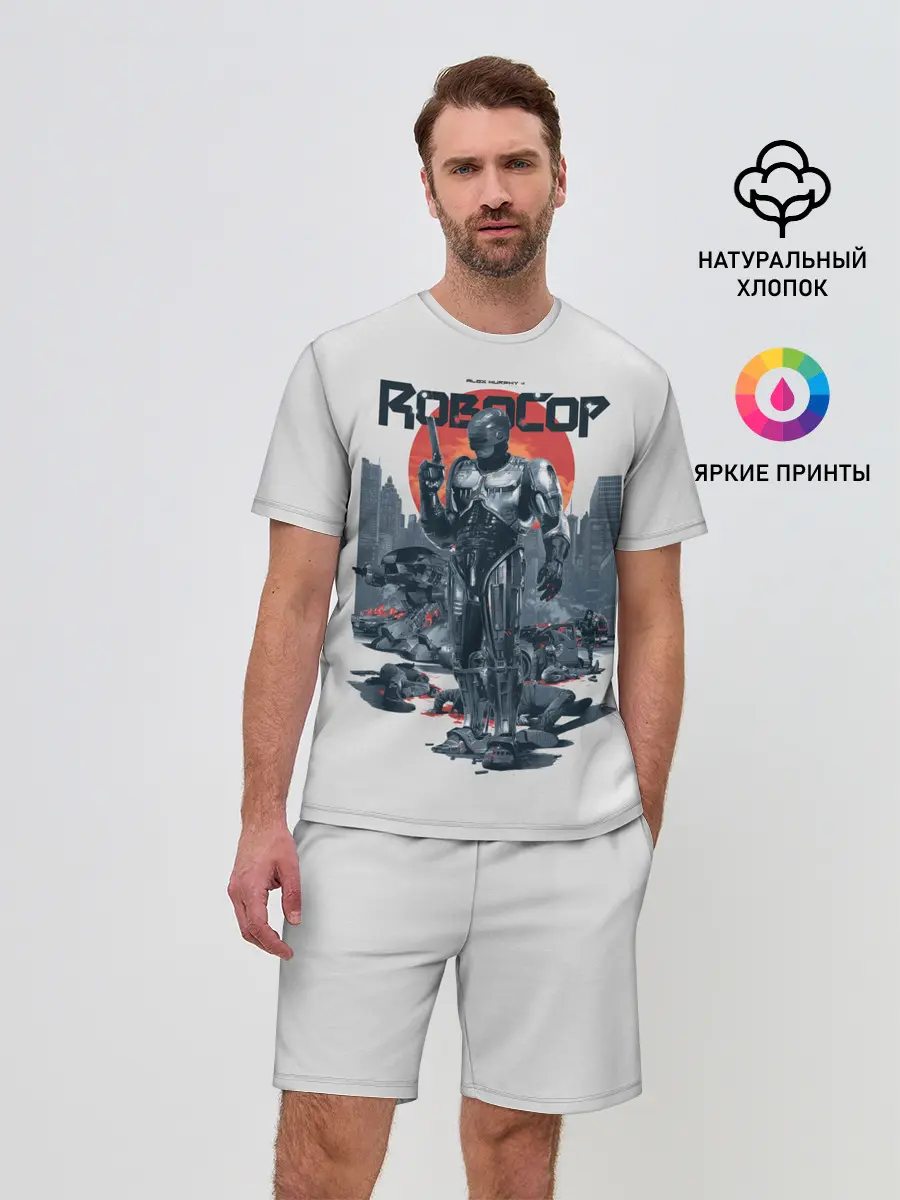 Мужской костюм с шортами / Робот полицейский