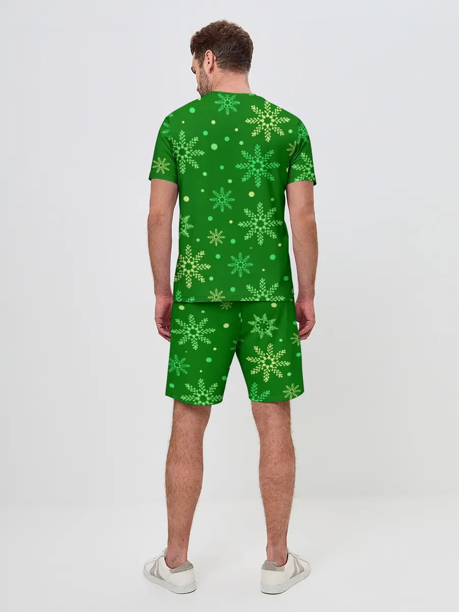 Мужской костюм с шортами / ЗИМНИЙ MINECRAFT