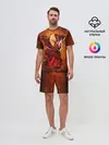Мужской костюм с шортами / Огненный ВАНПАНЧМЕН