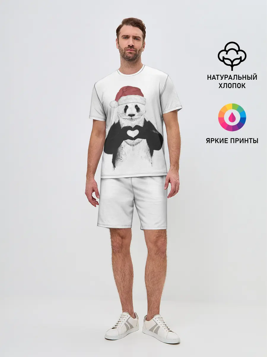 Мужской костюм с шортами / Панда Клаус