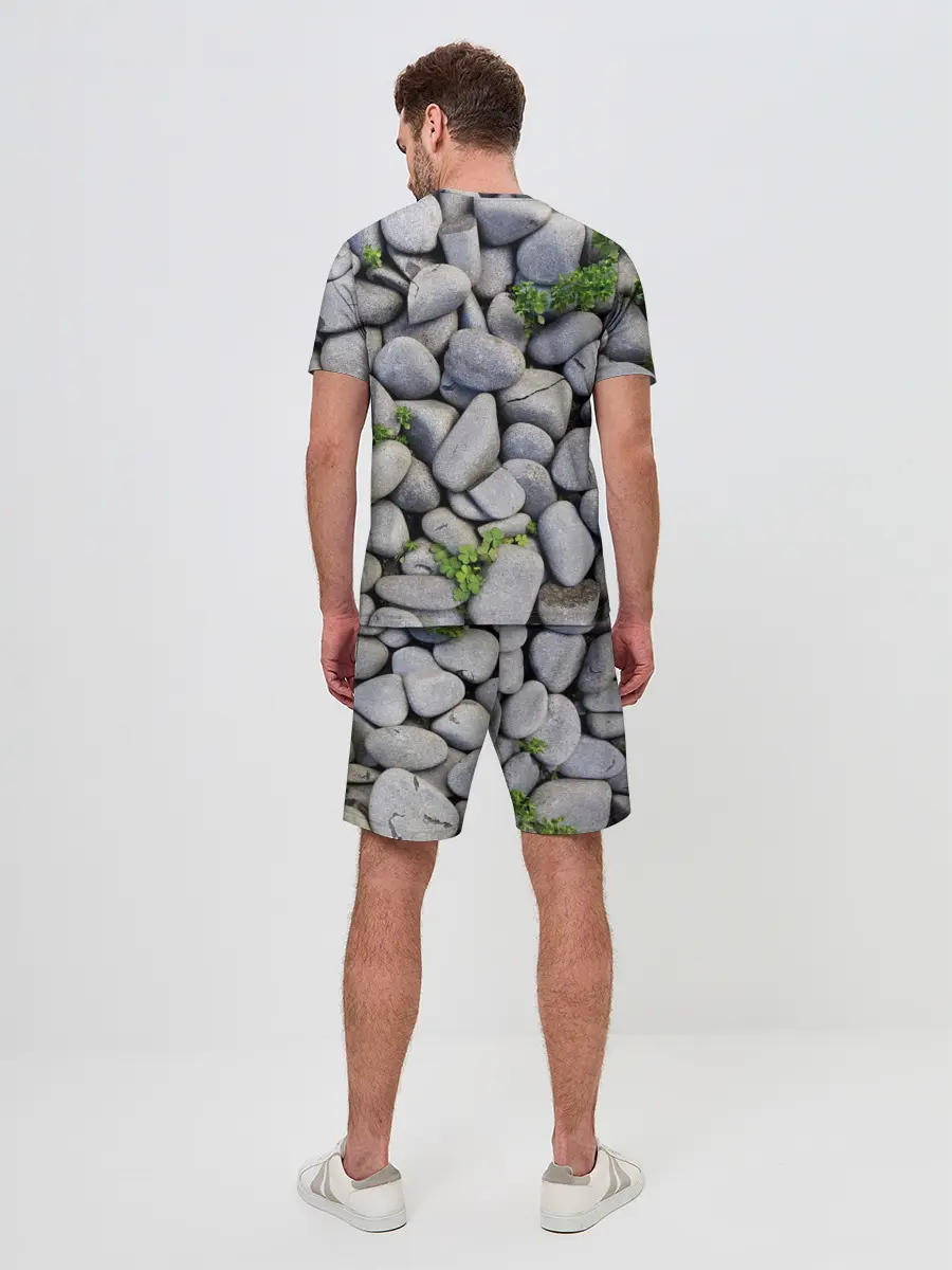 Мужской костюм с шортами / Камни