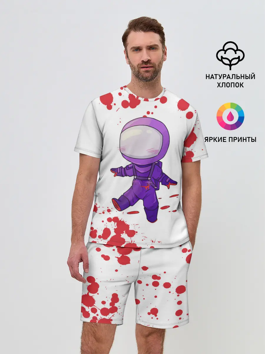 Мужской костюм с шортами / AMONG US - Импостор Покушал