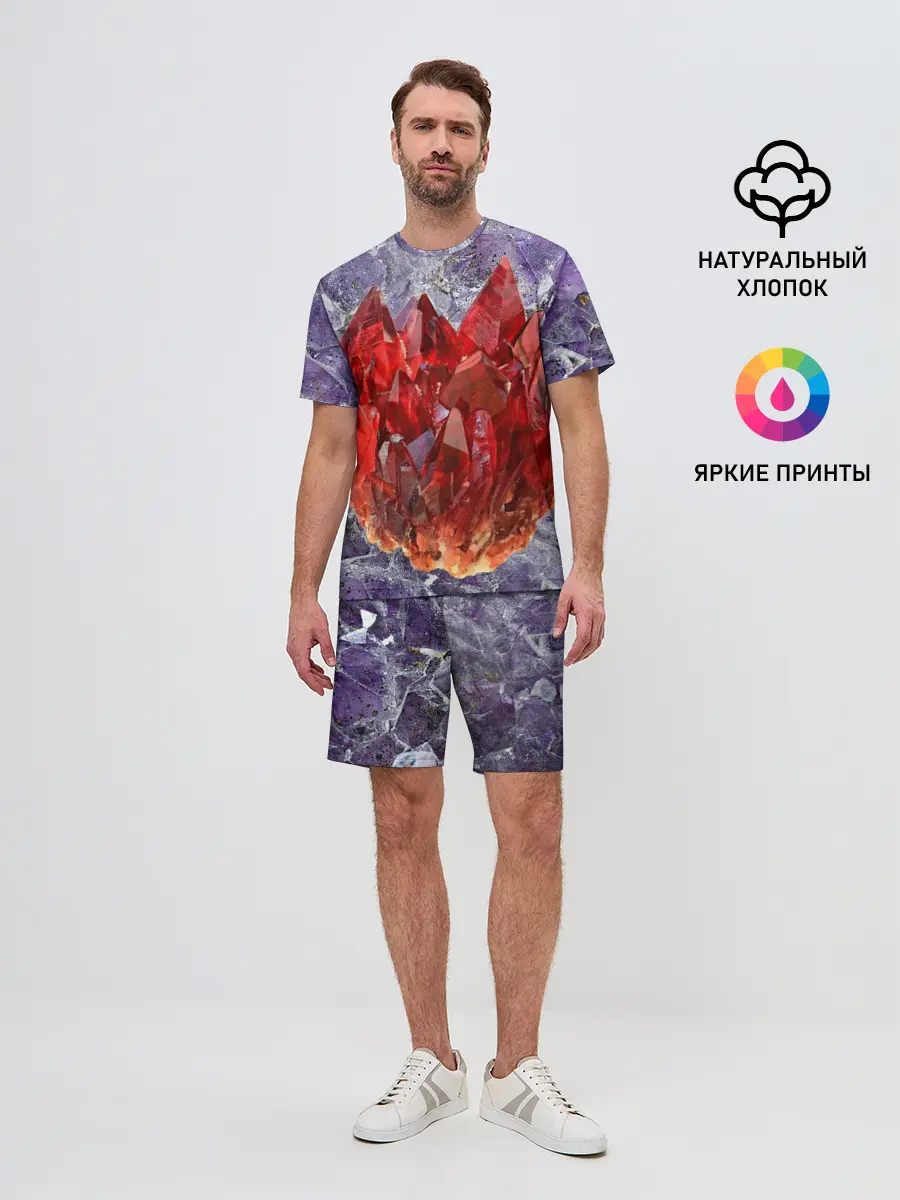 Мужской костюм с шортами / Роза инков