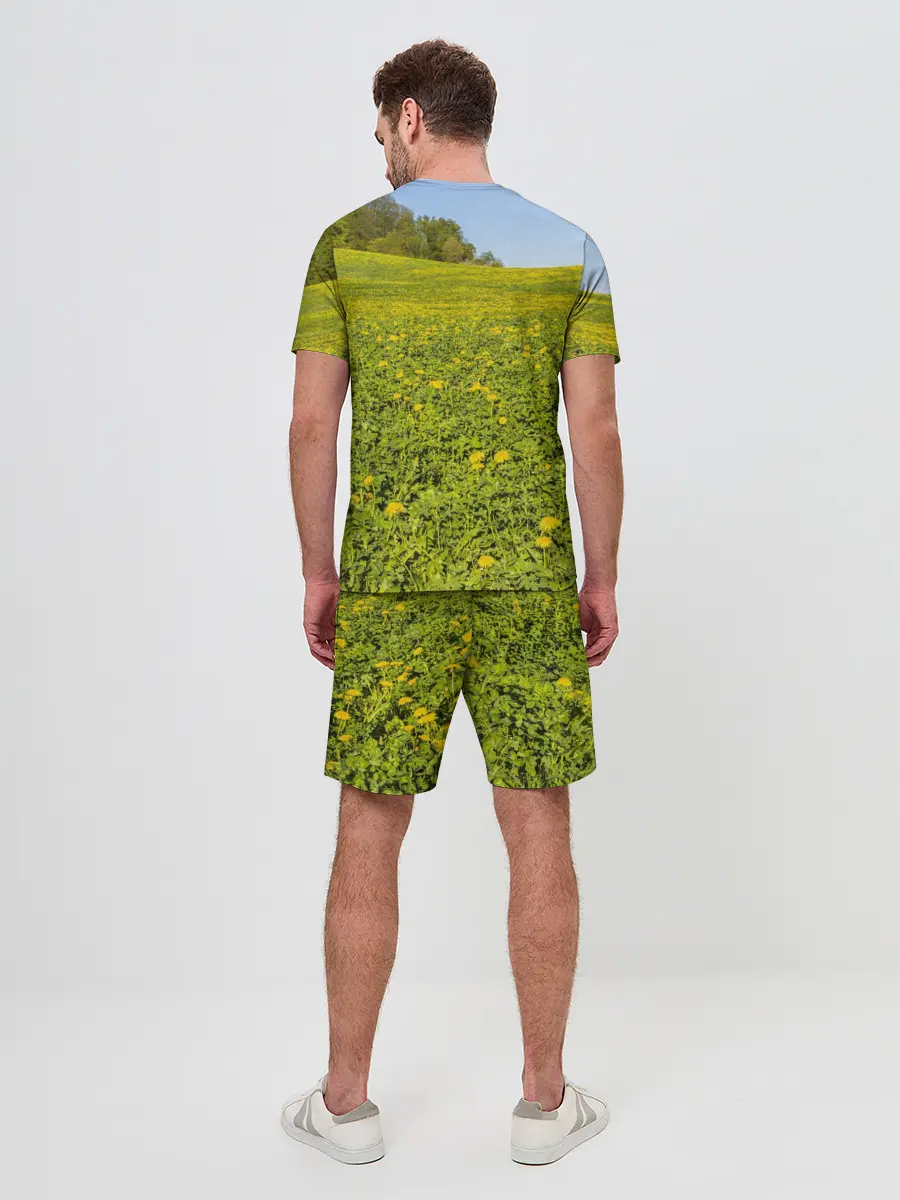 Мужской костюм с шортами / Поле одуванчиков