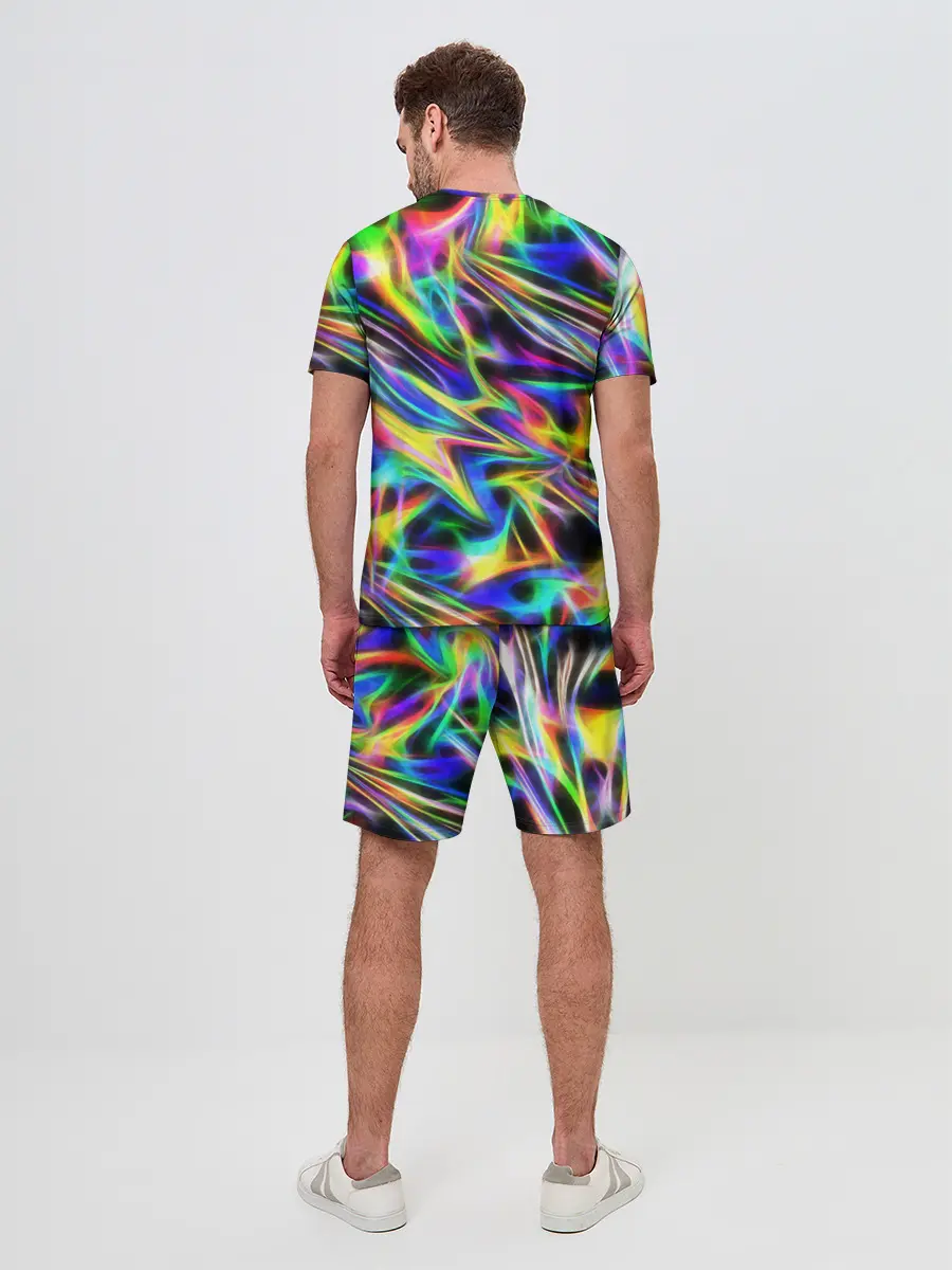 Мужской костюм с шортами / Космическая хризонтема