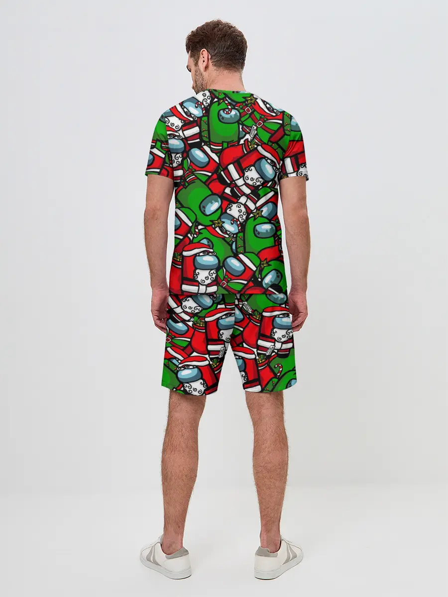 Мужской костюм с шортами / НОВОГОДНИЙ AMONG US