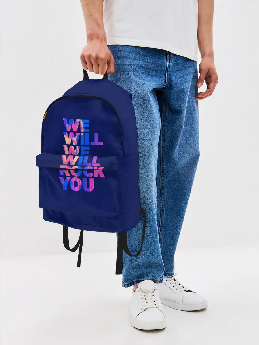 Рюкзак джинсовый / Queen. We Will Rock You