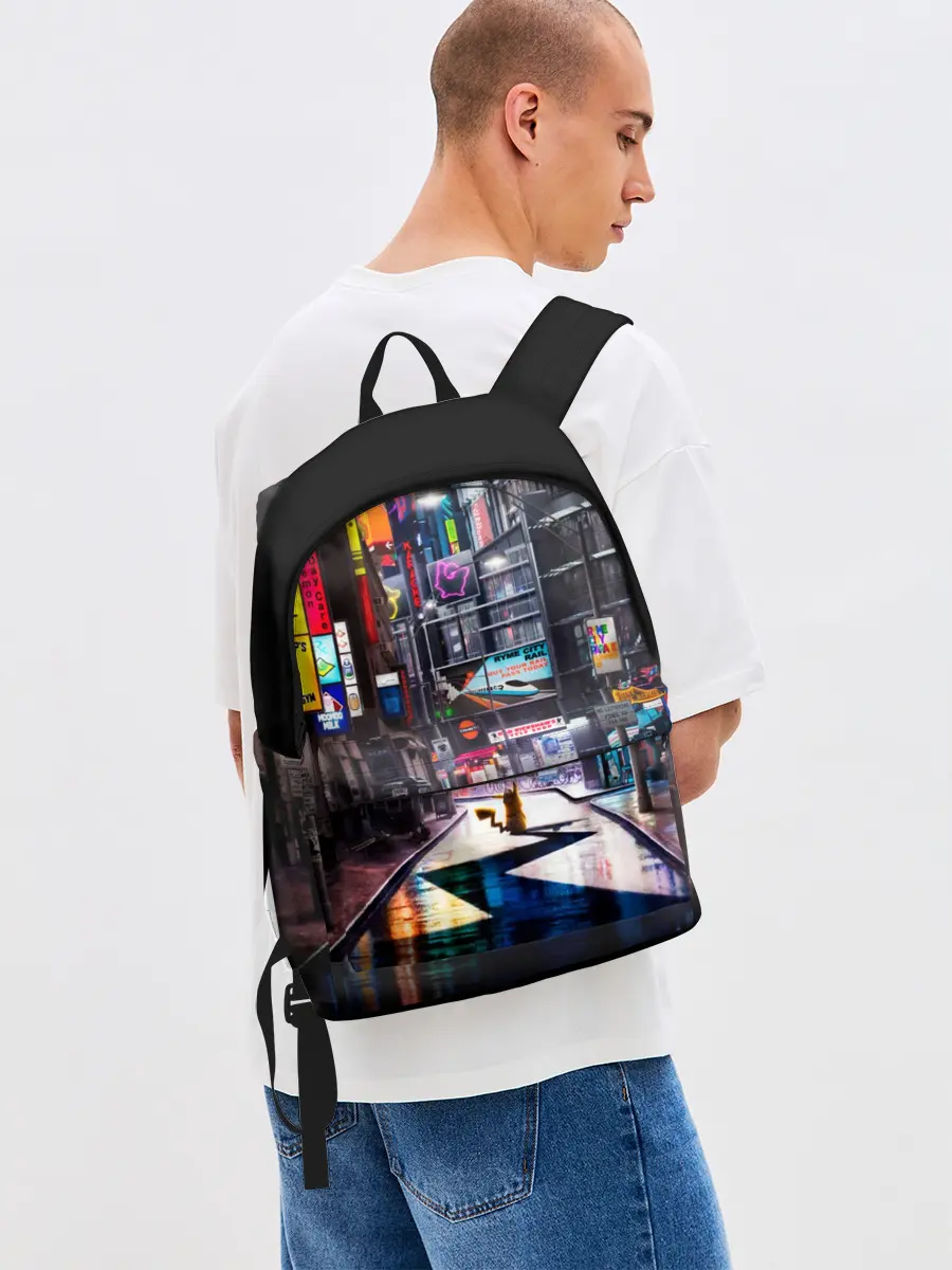 Рюкзак джинсовый / Покемон. Детектив Пикачу